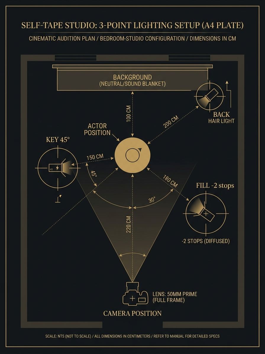 Plate 01 — 3-point lighting setup