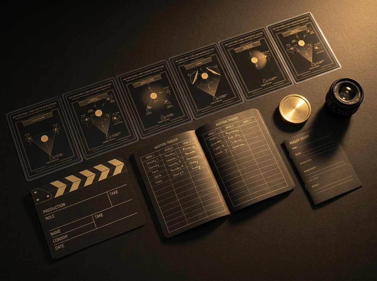 The Self-Tape Studio Toolkit — printables, slate, tracker